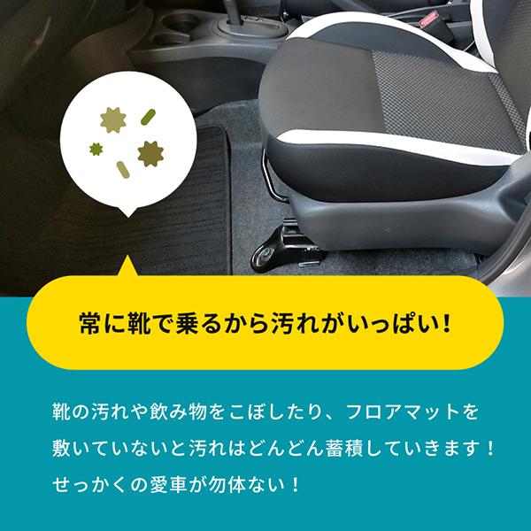 錦産業 フロアマット 抗菌レザー 前席用Mサイズ 1枚 トレイマット