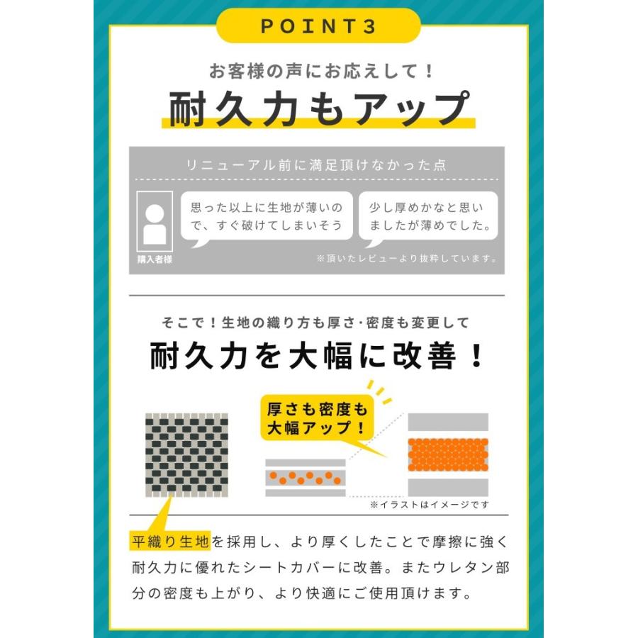 ダイハツ　トール　シートカバー　モンブラン光触媒プラス 3層構造 ラミネート加工 ブラック 撥水布 1台分セット フェリスヴィータ セール｜felice-vita｜10