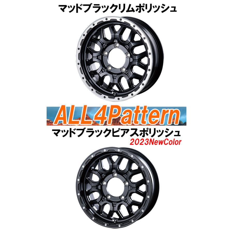 ホイール4枚セットインターミラノ MUD BAHN XR-800M マッドバーン