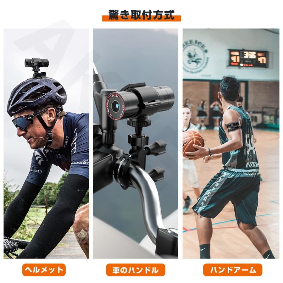 AKEEYO ドライブレコーダー バイク 自転車 二輪車 ドラレコ WiFi 32GBカード 全体防水 400万画素 Full HD 1080P/2k 緊急録画 常時録画｜felicita-life｜07