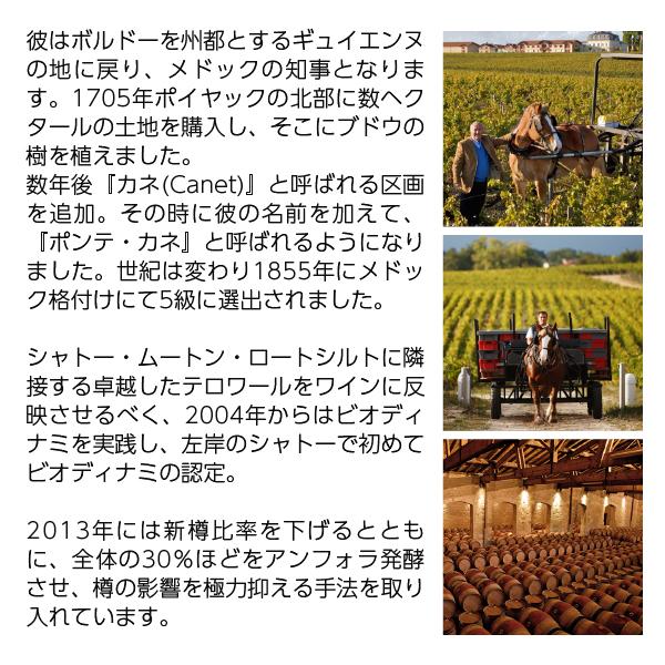 送料無料 赤ワイン フランス ボルドー シャトー ポンテ カネ 2022