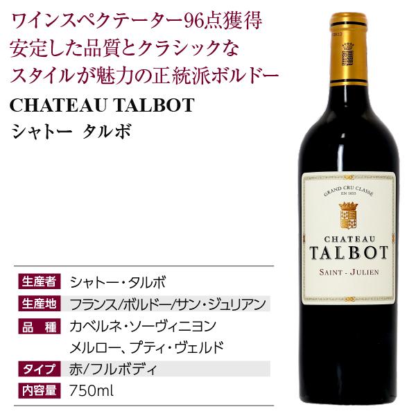 赤ワイン フランス ボルドー シャトー タルボ 2022 750ml 格付け第4級