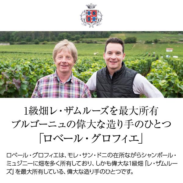 赤ワイン フランス ブルゴーニュ ロベール グロフィエ シャンボール ミュジニー プルミエ クリュ レ ゾー ドワ 2021 750ml
