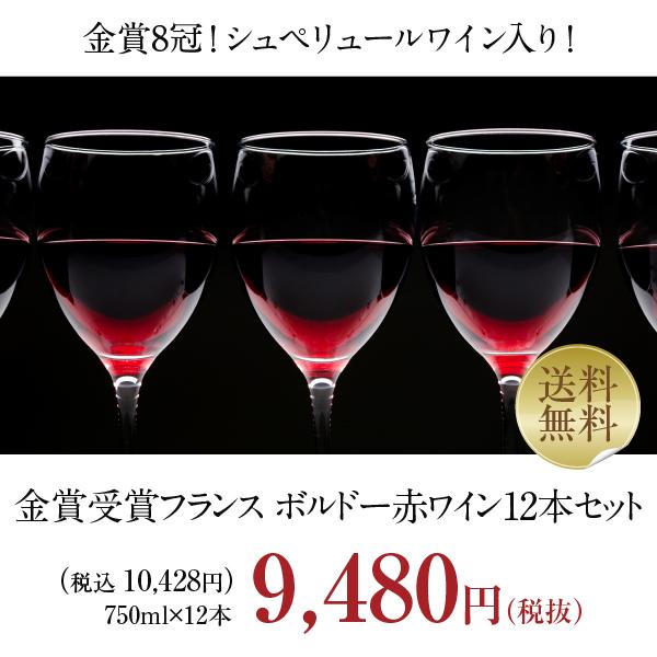 450円OFFクーポン フランス 厳選！金賞受賞ボルドー 赤ワイン 12本セット 第47弾 750ml×12 送料無料 包装不可 他商品と同梱不可 飲み比べ ワインセット｜felicity-y｜02