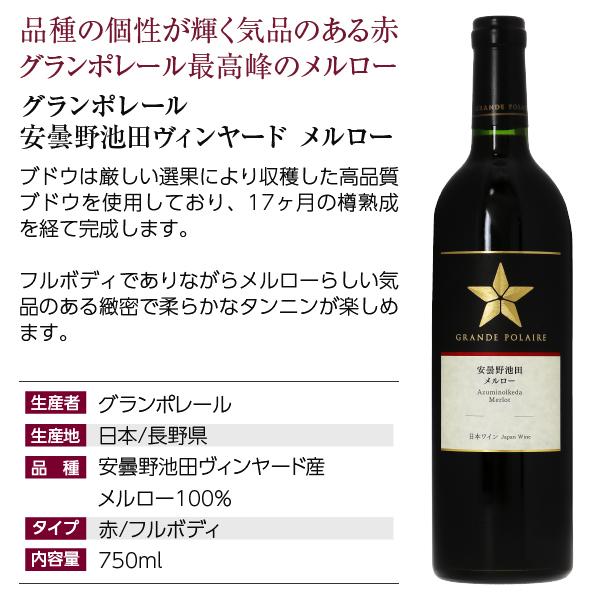 ワインギフト グランポレール 安曇野池田ヴィンヤード 赤＆白 2本