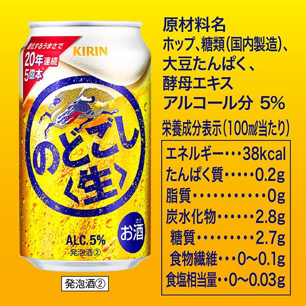 キリン のどごし 生 250ml 缶 24本×2ケース（48本） 送料無料
