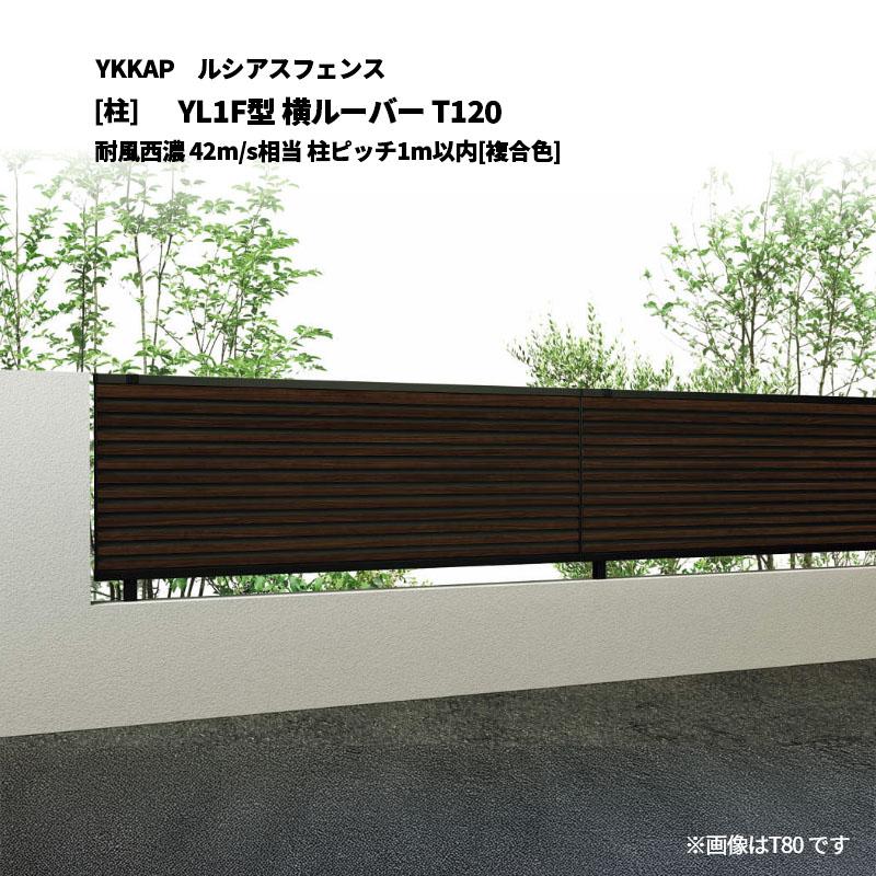 YKK AP ルシアスフェンス YL1F型 横ルーバー T120 耐風西濃 42m/s相当 