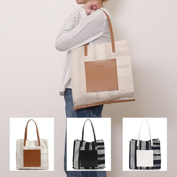 Nananoel ナナノエル トートバッグ レディース sienna ストライプ A4