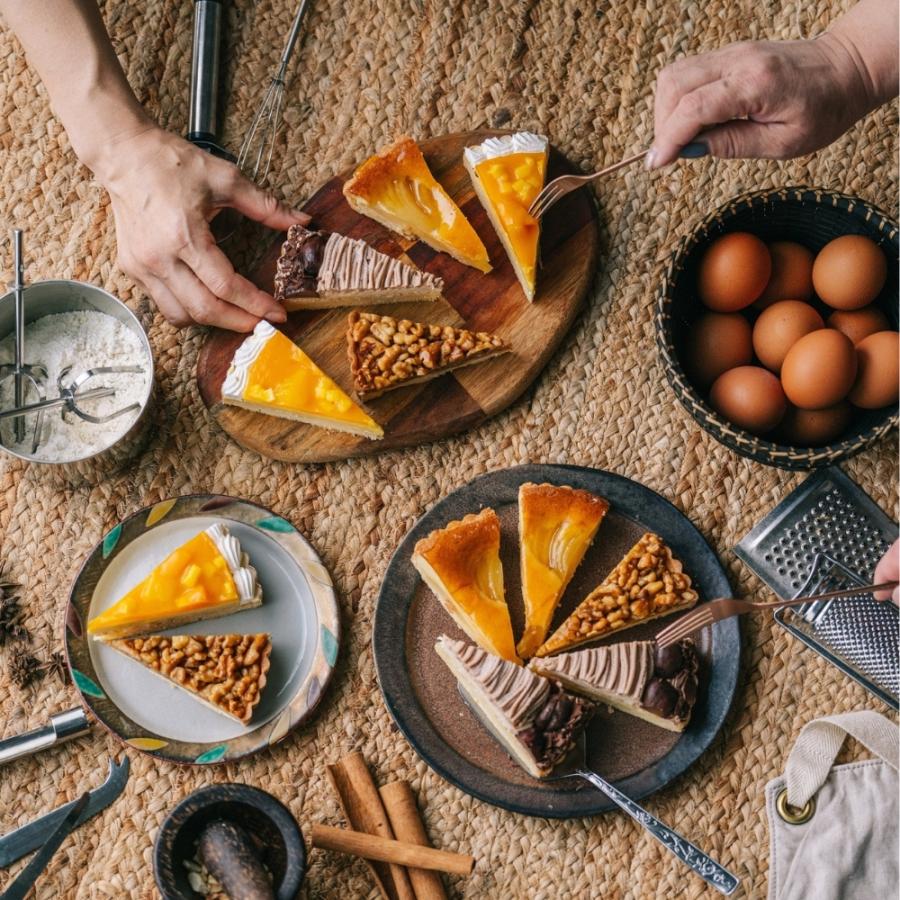 4種のタルトケーキセット 7号 直径21.0cm 約810g 各3ピース 計12カット