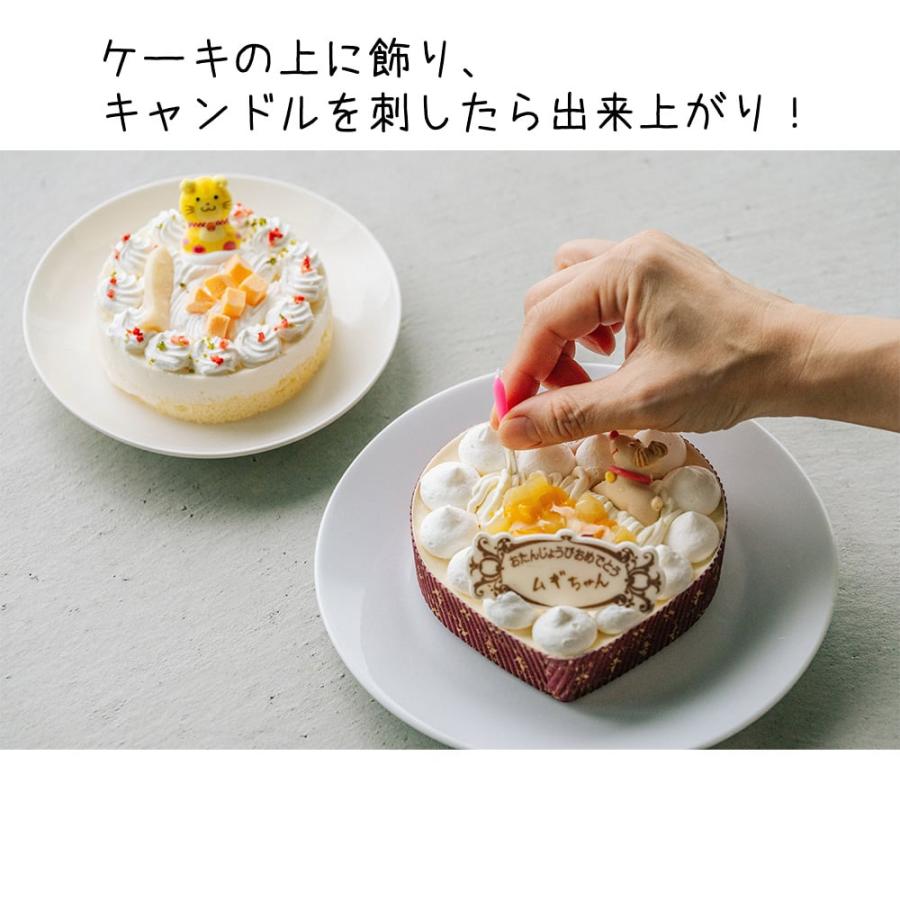 ペット用 誕生日プレート ミニプレート 転写シート・ミニキャンドル