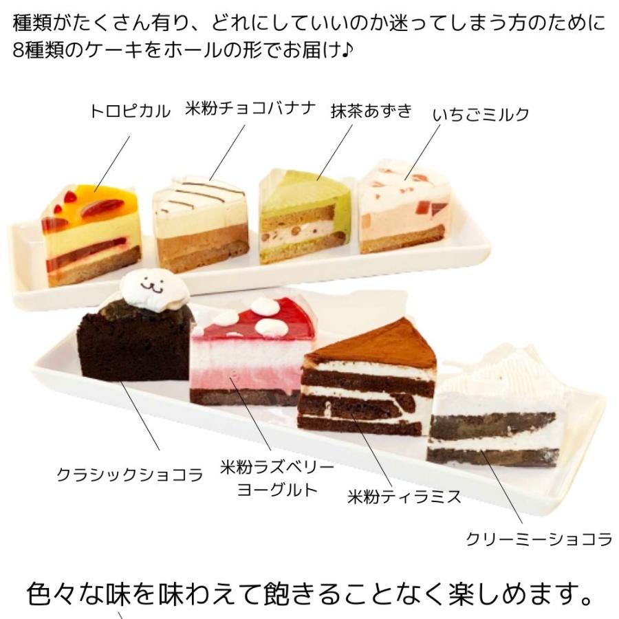 アレルギー対応 8種類のケーキセット 5号15cm 乳・卵・小麦不使用 