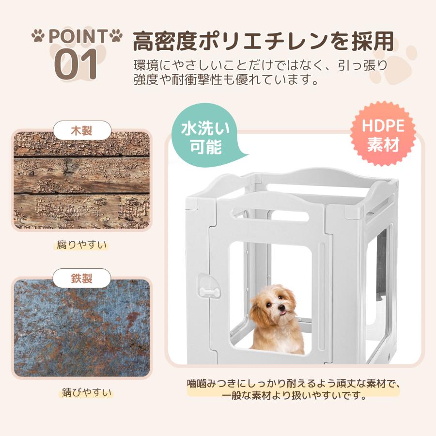 サークル 犬 6枚セット ドッグサークル ドア付き 小型犬 子犬 サークル 犬 6枚セット ドッグサークル ドア付き 小型犬 子犬