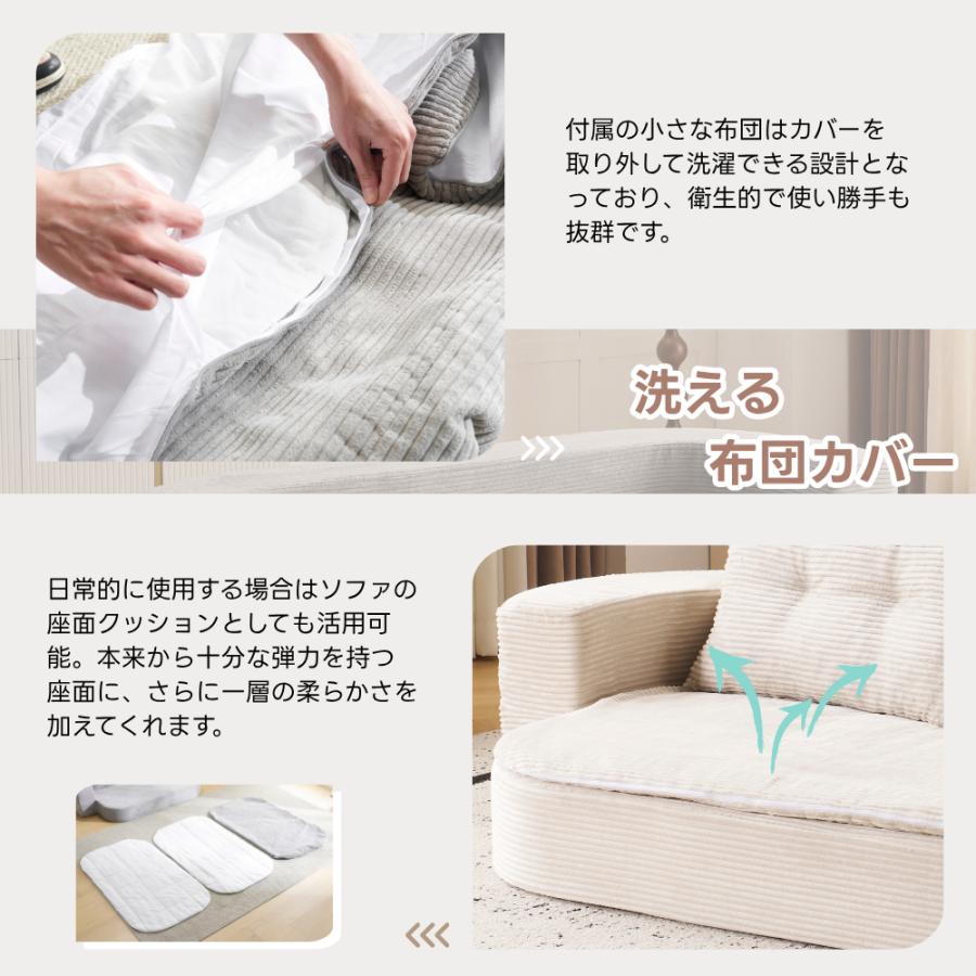 ソファベッド ソファー 高反発 ふわふわ 圧力分散 組立て不要 フロア