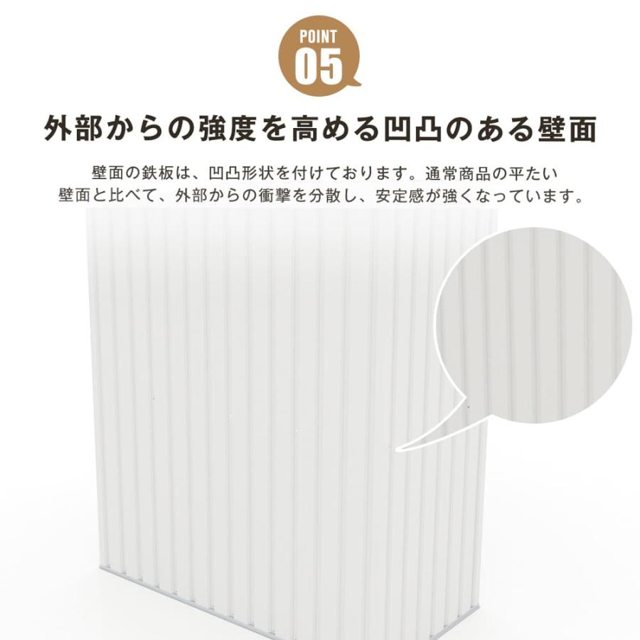 爆買+5%〜8/2まで】物置 屋外 大型倉庫 大容量 1900L スチール物置 窓