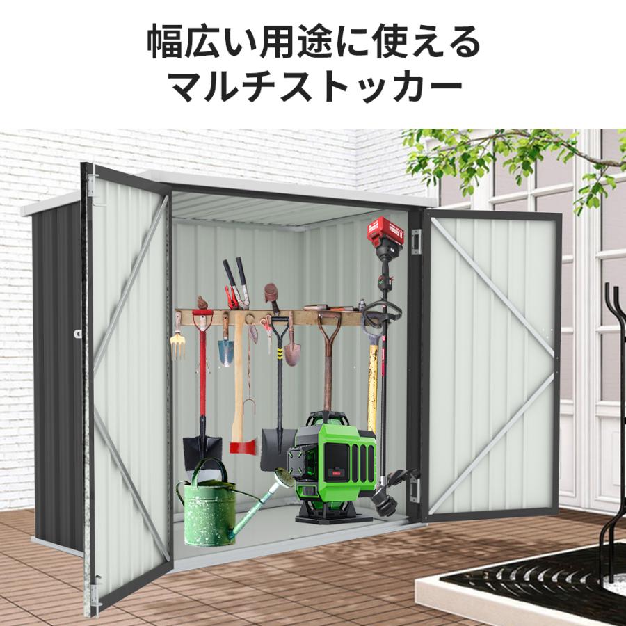 戸外収納庫 物置 屋外 大型倉庫 スチール物置 倉庫 高機能収納庫 物