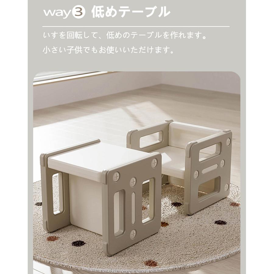 【全品5%OFFクーポン利用！】2タイプ キッズデスク チェア 3点セット 子供用テーブル 子供机 テーブルセット 学習机 本棚 学習デスク 幼児机 子供チェア_7