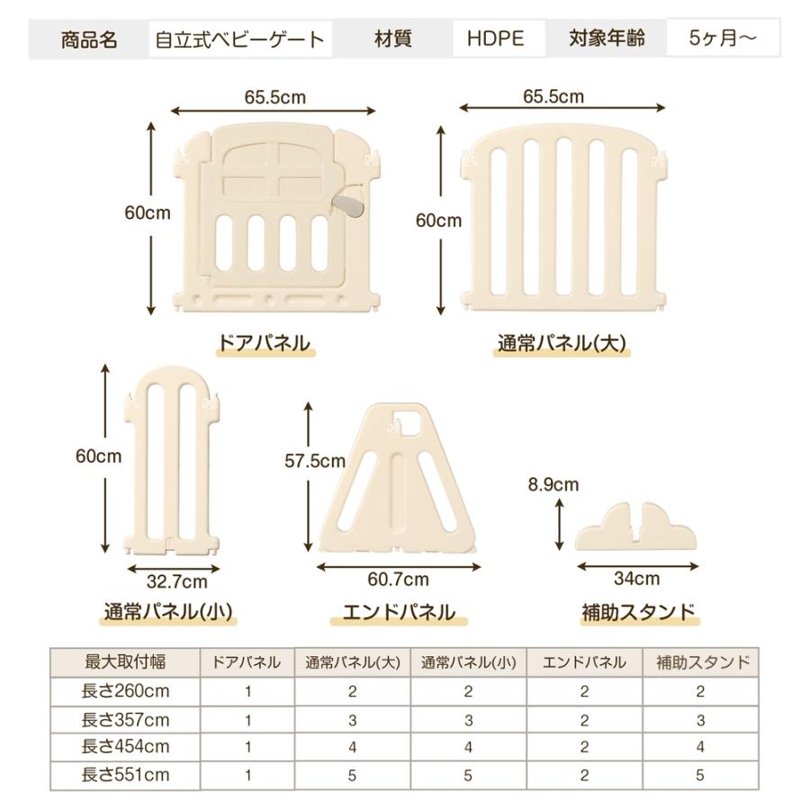 選べる4サイズ】ベビーサークル 幅273cm~551cm ベビーゲート