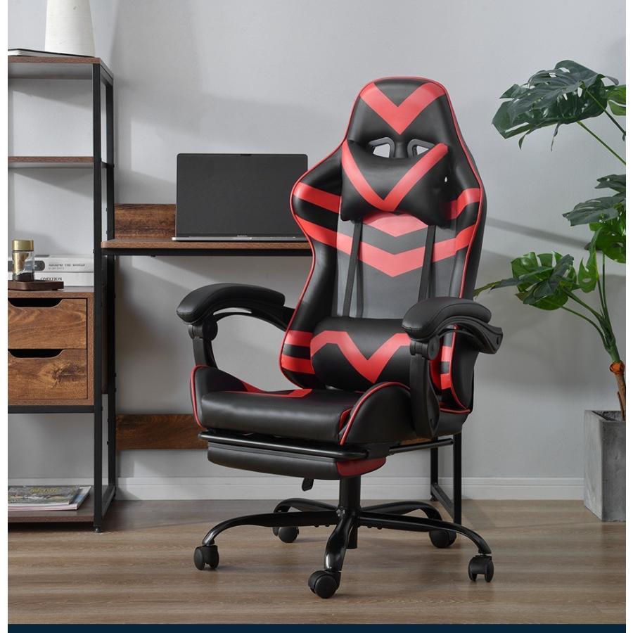 ゲーミングチェア オフィスチェア 収納式オットマン 140°リクライニング Amazon.co.jp: ゲーミングチェア PC ゲーミングチェア オフィス