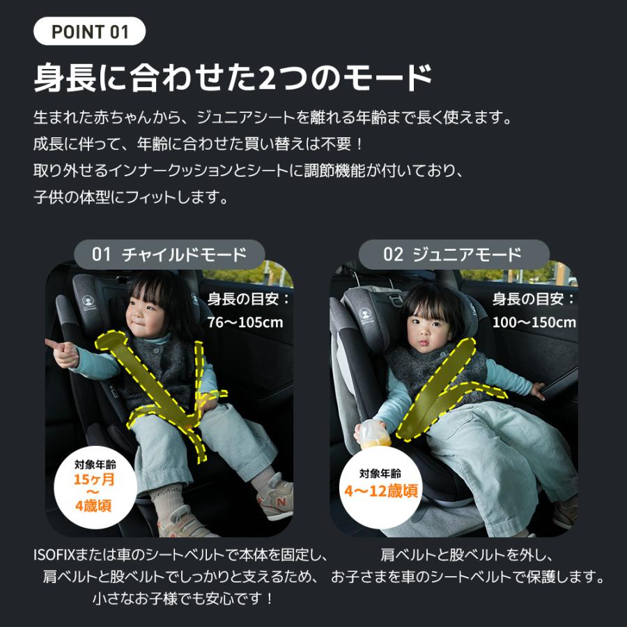 限定セール チャイルドシート R129適合 ベビー ジュニアシート 1歳〜12