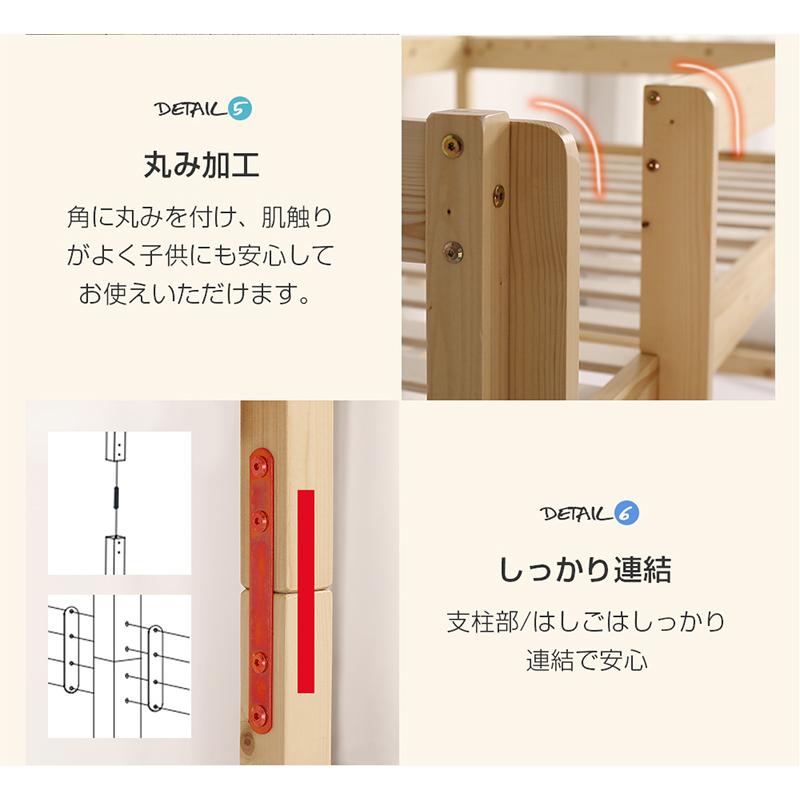 おくさん専用です！ 木製ロフトベッド デスク付き シングルサイズ システムベッド ロフトベッド 木製 シングル ベッド ロータイプ デスク