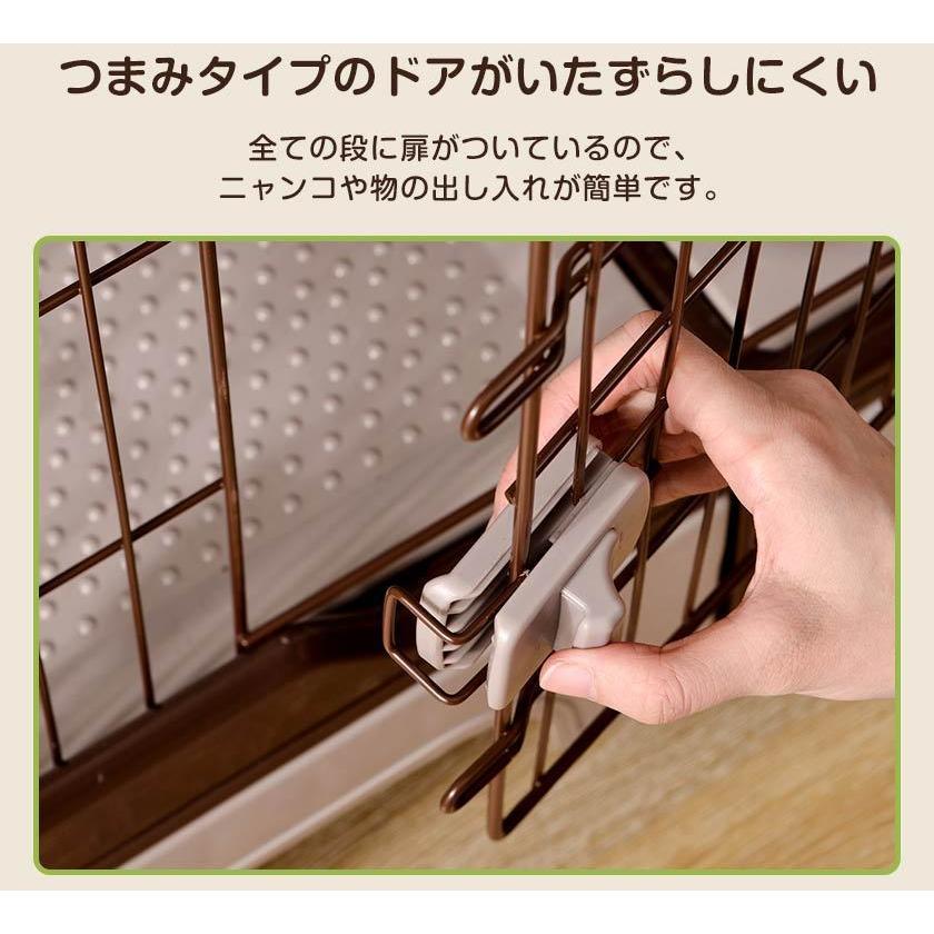 【5%OFFクーポン利用！本日限り】猫 ケージ 2段 大型 大型ケージ キャットケージ キャスター付 ハンモック付 猫トイレ付 猫ゲージ おしゃれ ネコ ハウス |  | 15