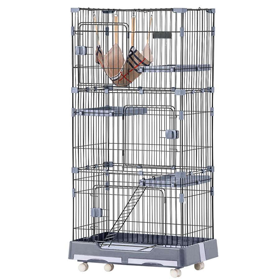 5%OFF☆8/6迄】猫 ケージ キャットケージ ペットケージ キャスター付