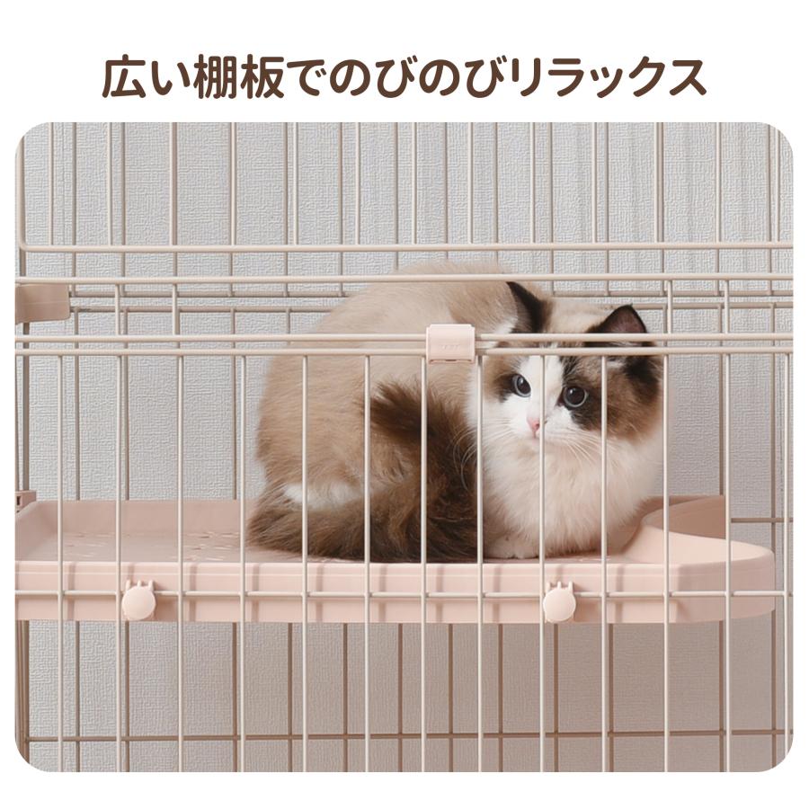 爆買WEEK☆5%OFFクーポンあり】猫 ケージ キャットケージ 3段 トイレ