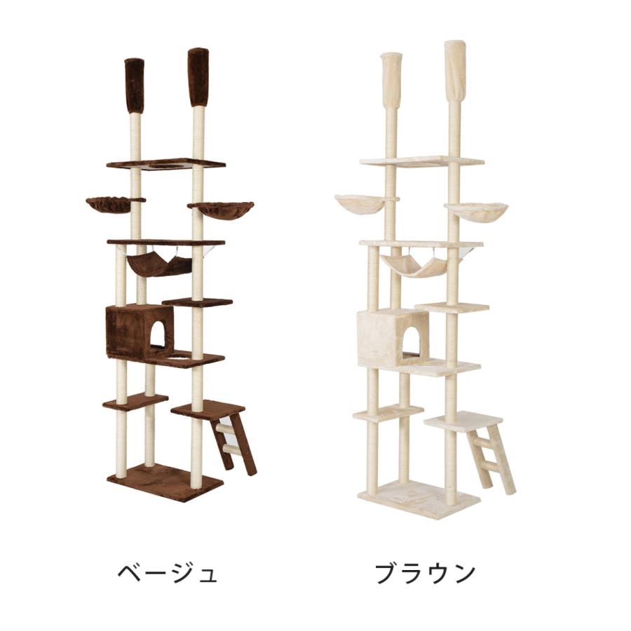 キャットタワー 突っ張り 全面麻紐 スリム 省スペース おしゃれ 猫用品 猫タワーャットタワー 突っ張り 全面麻紐 スリム|felizlar|14