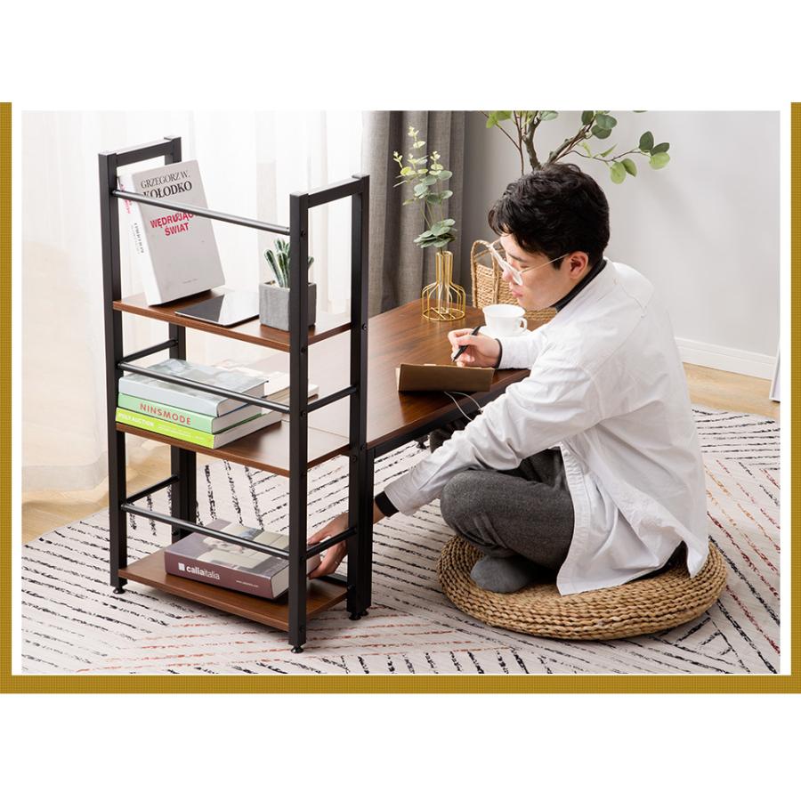 爆買WEEK☆全品5％OFFクーポン利用】パソコンデスク ロータイプ 一体