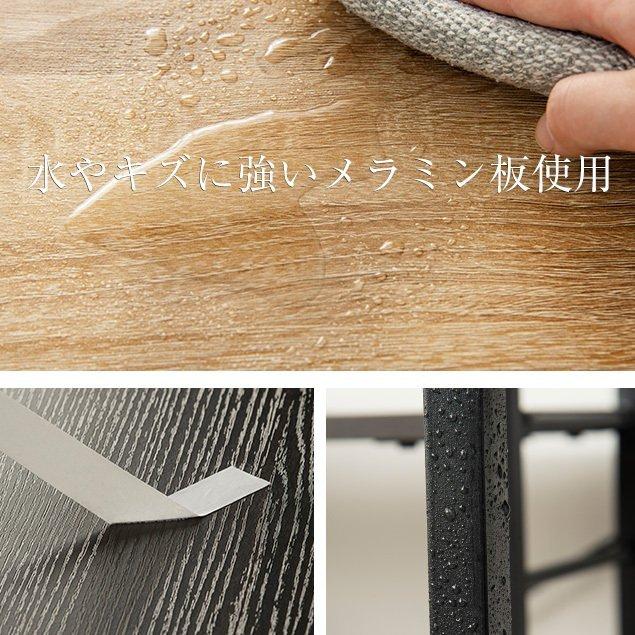 PCデスク 自由移動ラック付き 多機能 棚付き 収納付 PCデスク 幅100cm 収納 棚 L字型デスク 机 ワークデスク 【ワークデスク】 北欧 シンプル