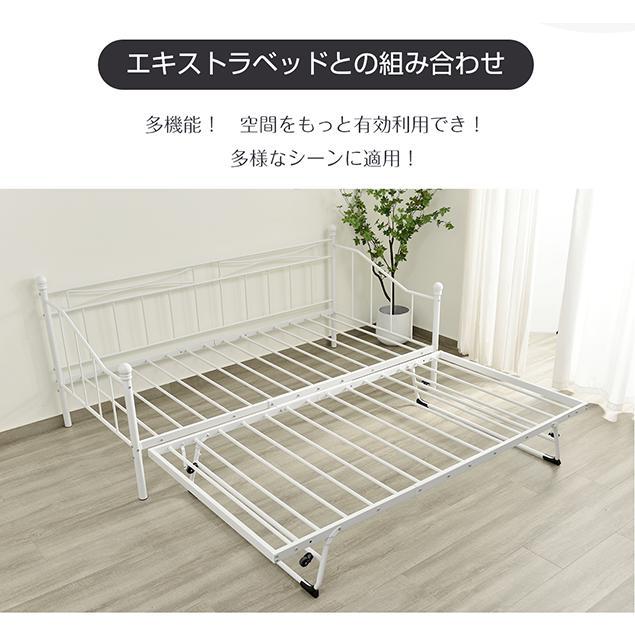 ベッドフレーム シングルベッド パイプベッド 一人暮らしに適用 耐荷重200kg Amazon｜Chic ZONE パイプベッド 折りたたみ シングルベッドフレーム