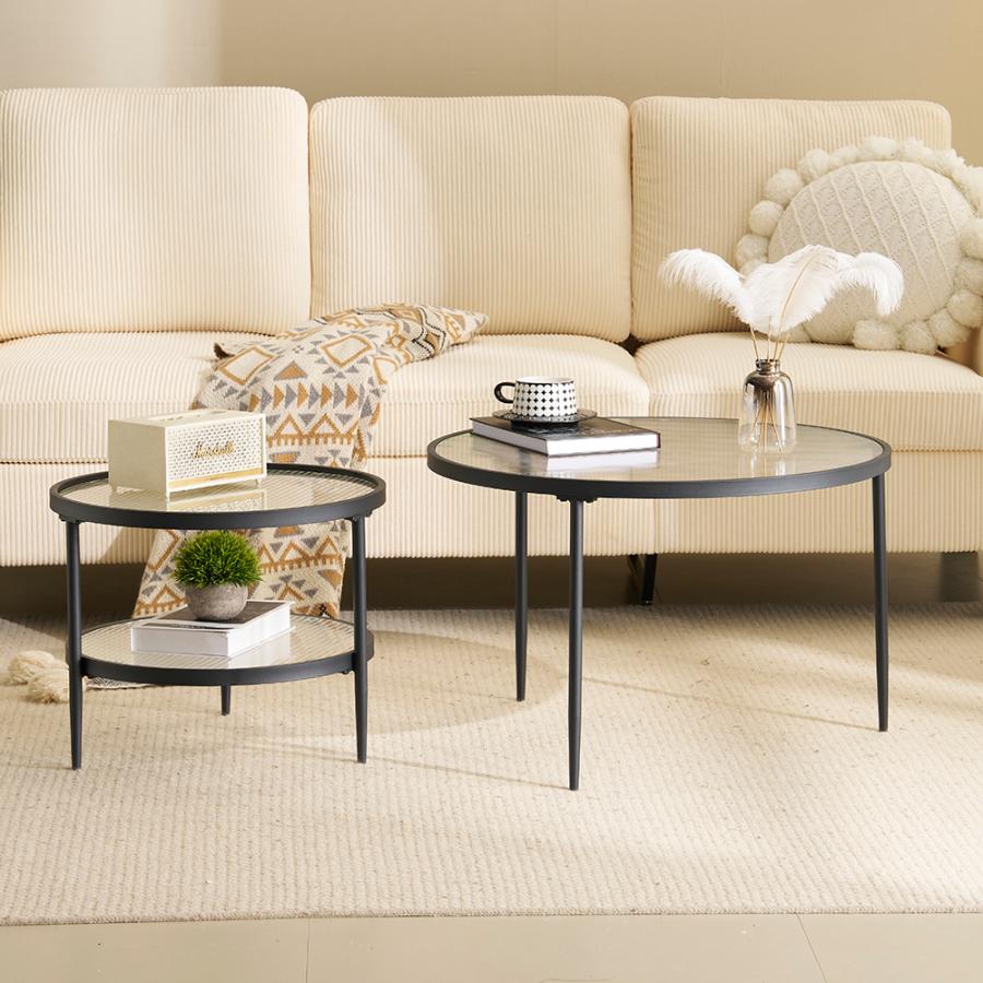 5%OFFクーポン利用可能！】ネストテーブル 2点セット ダイニング