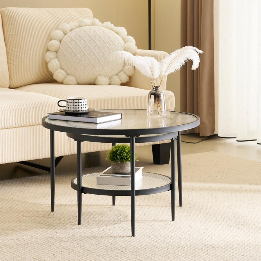 ネストテーブル 2点セット ダイニングテーブル センターテーブル