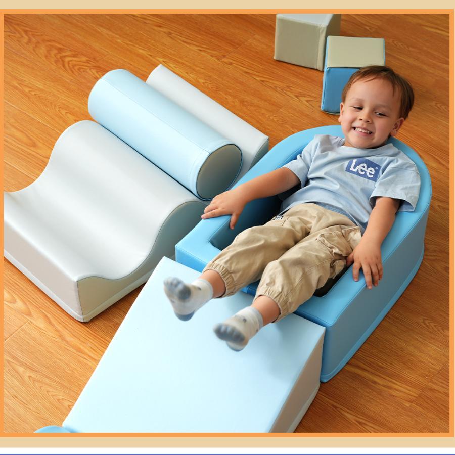 おもちゃ ソフトブロック アスレチック ブロック クッション 布製 玩具 大型 室内 遊具 滑り台 キッズスペース 子供 こども キッズ 幼児 保育園 保育用品 