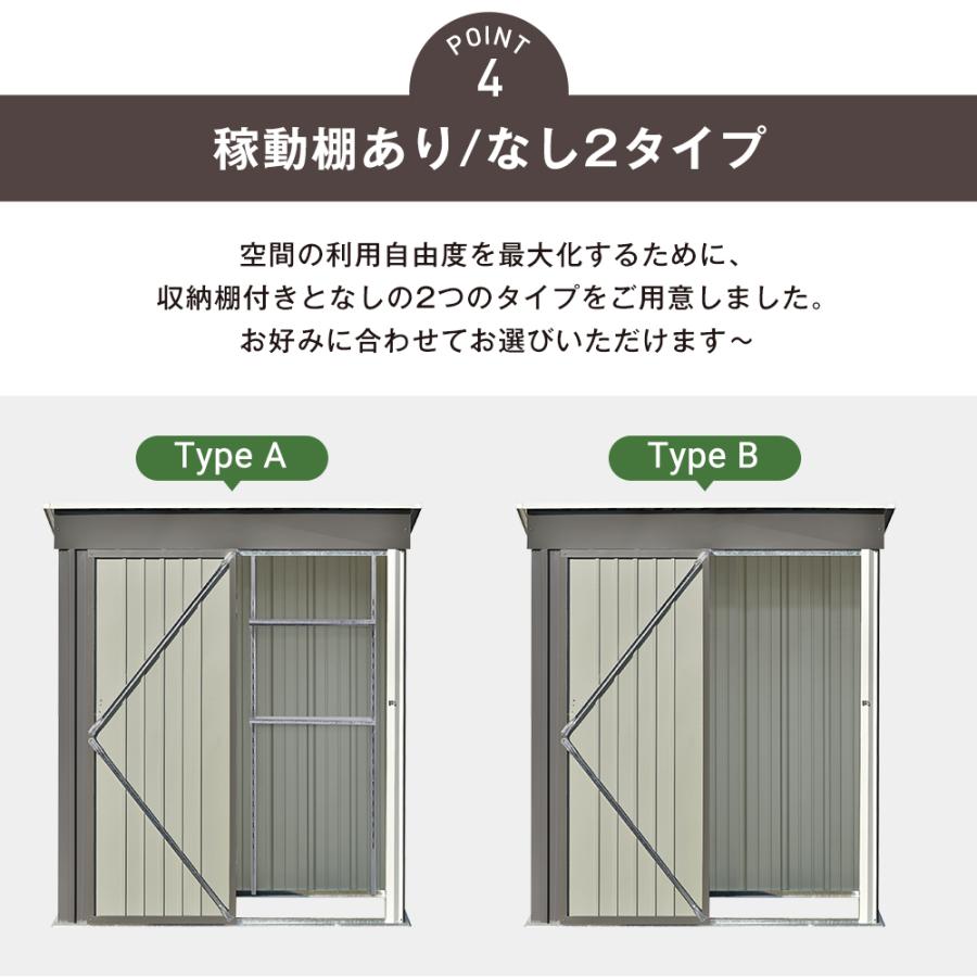 物置き倉庫　大型 MINT 大型物置 屋外物置 Sサイズ 幅162cm 組み立て式 通気口 鍵穴付き