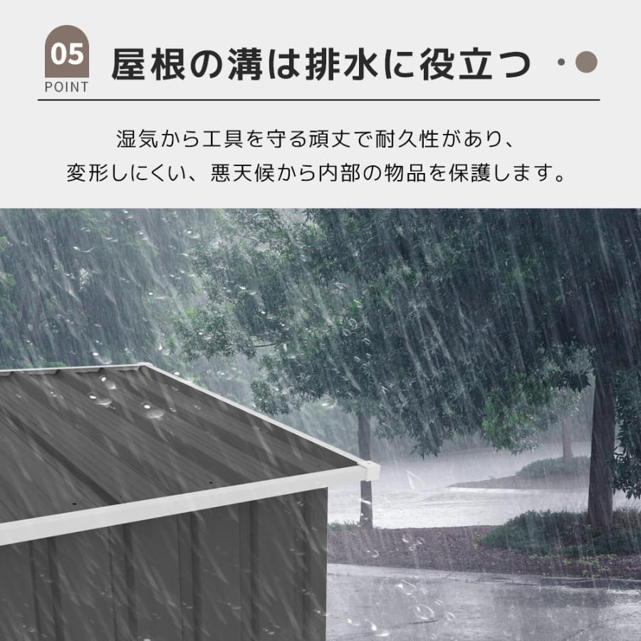 物置 屋外 大型 倉庫 大型物置 戸外収納庫 防水/耐侯 収納可能 