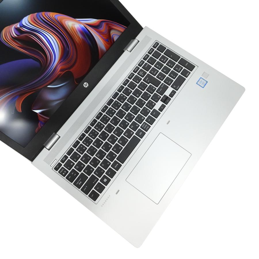ノートパソコン 中古 Aランク 良品 i7 第8世代 Win11 Pro カメラ付き HP ProBook 650 G5 8GBメモリ 256GB NVMe SSD 15.6インチ フルHD 指紋認証 テンキー A4の画像