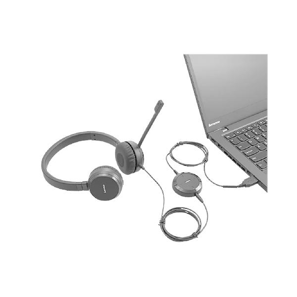 ヘッドセット 新品 ノイズキャンセルマイク搭載 Lenovo Pro ステレオ