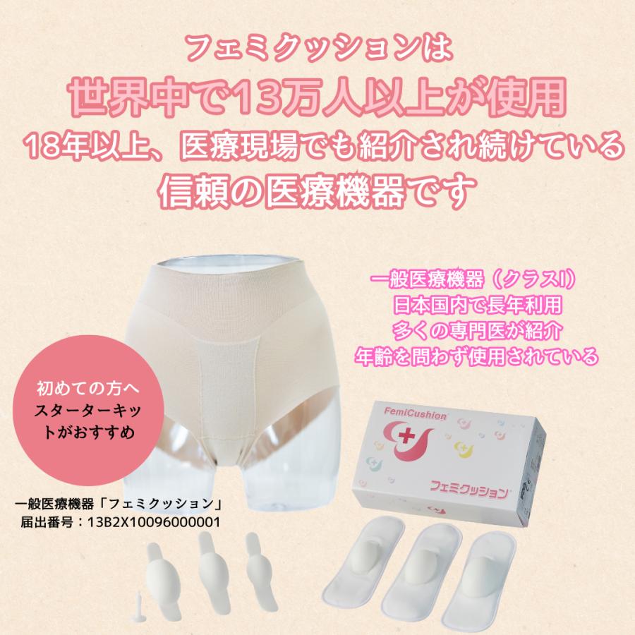 フェミクッションホルダー フェミクッション スターターキットⅢベルトレス フェミクッション 【(ベルトレス) スターターキット】※使い捨て