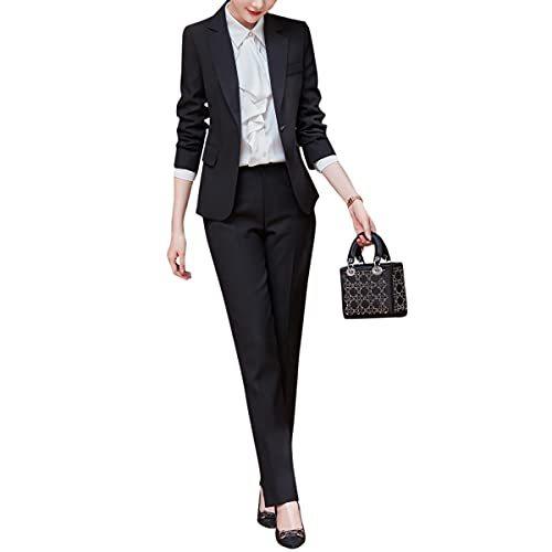 ランキング第1位 パンツ 春夏秋服 スーツセットアップ レディース パンツスーツ 2点セット スーツ 春 スーツ レジャー ズボン パンツスーツ Terresrouges Com