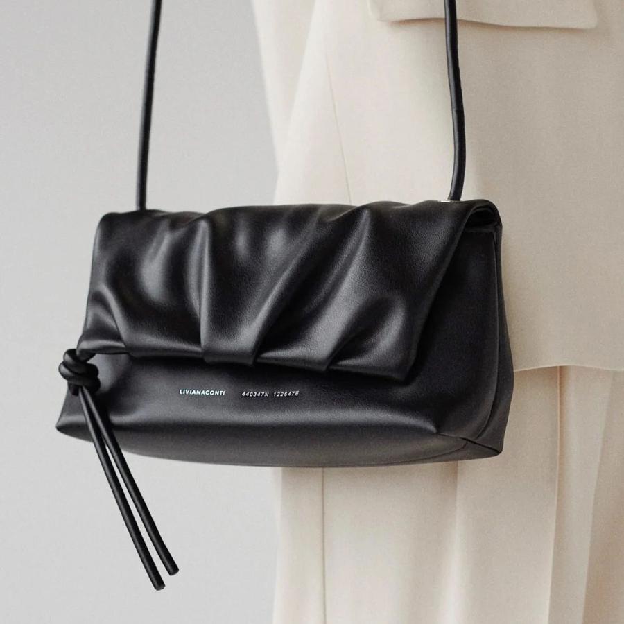 LIVIANA CONTI 黒ショルダーバッグ : セレクトショップ ファム