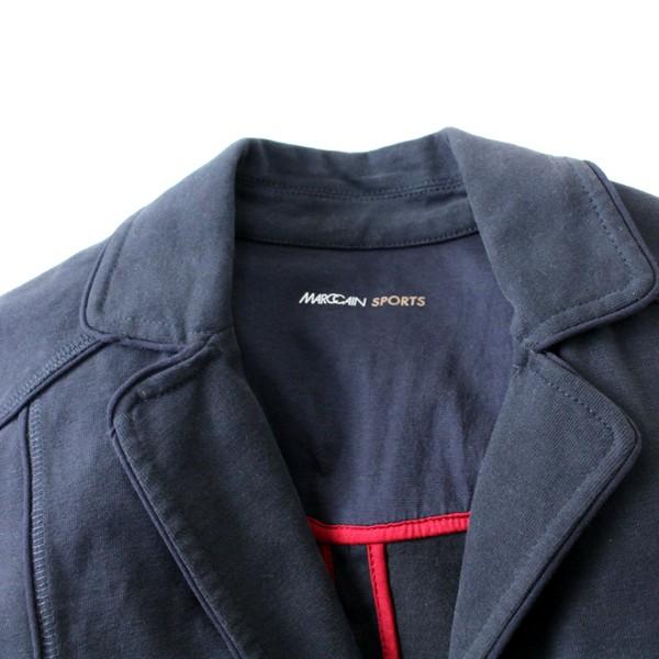 MARC CAIN MARCCAIN マークケイン 紺コットンジャージジャケット MARC CAIN MARCCAIN マークケイン 紺コットンジャージジャケット