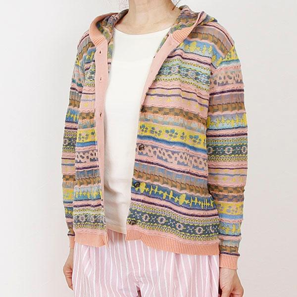 佐藤繊維 M&KYOKO ニットパーカーカーディガン : 513000462000  