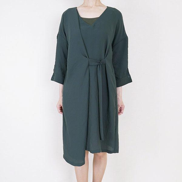 cotelac コテラック グリーンデザインワンピース : 801000467000  