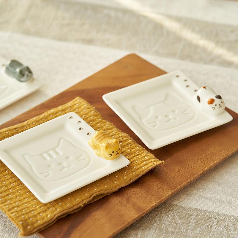 ねこ好き必見！ねこちゃん 小皿 食器 陶器 キッチン用品 ネコ cats 猫