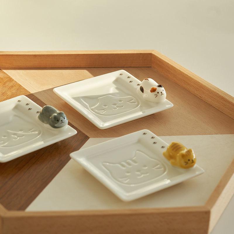ねこ好き必見！ねこちゃん 小皿 食器 陶器 キッチン用品 ネコ cats 猫