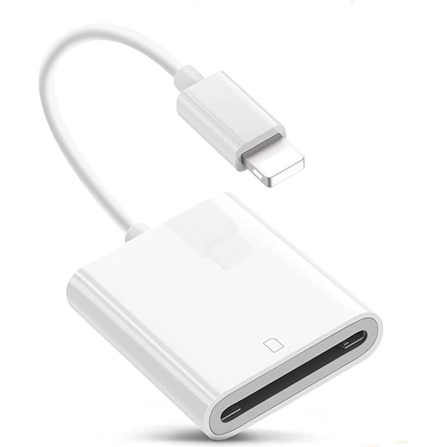 SDカードカメラリーダー sdカードリーダー 高速転送 iPhone sdカード データ移動 lightning SDカード転送 最大
