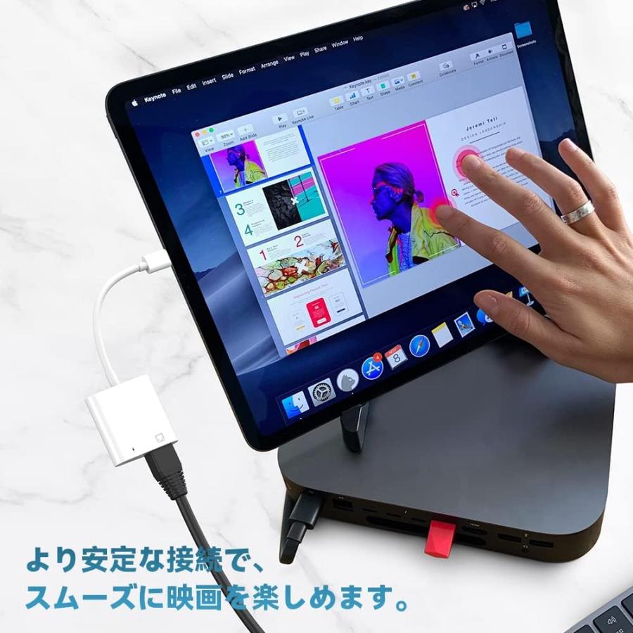 有線LANアダプター iPhone/iPad用 RJ45 イーサネット 変換アダプター