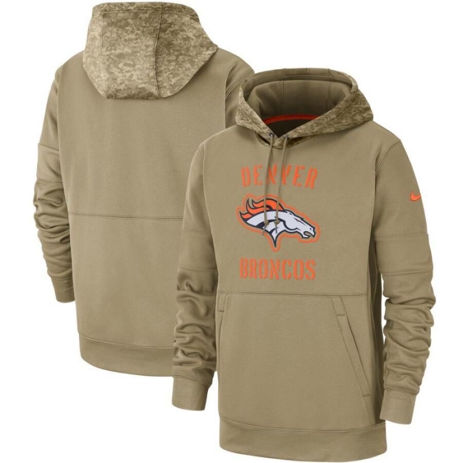 ナイキ Nike メンズ パーカー トップス Denver Broncos 19 Salute Pullover To Service Hoodie Sideline 希望者のみラッピング無料 Therma Tan
