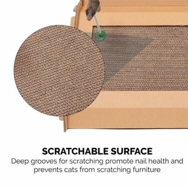 FurHaven ファーヘイヴン ペットグッズ 猫用品 Furhaven Tiger Tough Townhouse Playground Scratcher House｜fermart-hobby｜03